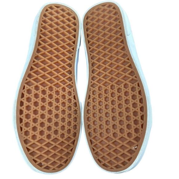 Vans Seldan White Leather Laceup Lowtops Women’s Size 8 - Picture 6 of 7